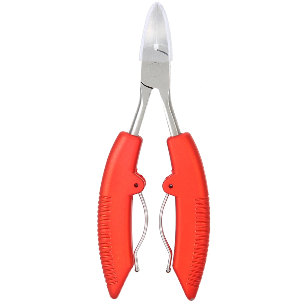 Professional Cuticle Scissors Fingernail Toenail Thick Ingrown Toe Nail Clippers Pliers Pedicure ToolRed