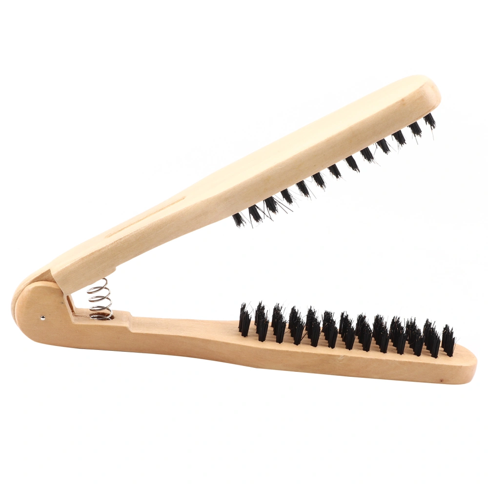 Professional V Shaped Hair Straightening Comb Clamp Styling Comb Hairdressing Tool