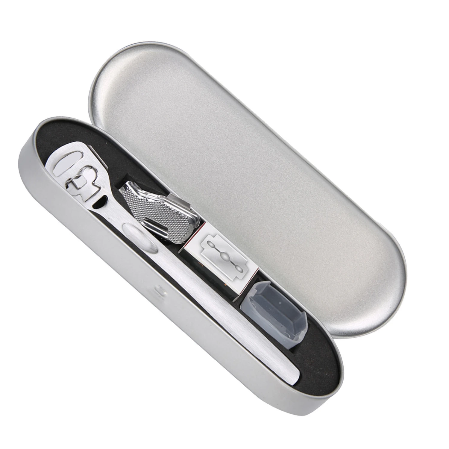 Callus Shaver Set Stainless Steel Foot Dead Skin Removal Foot File Pedicure SetSilver