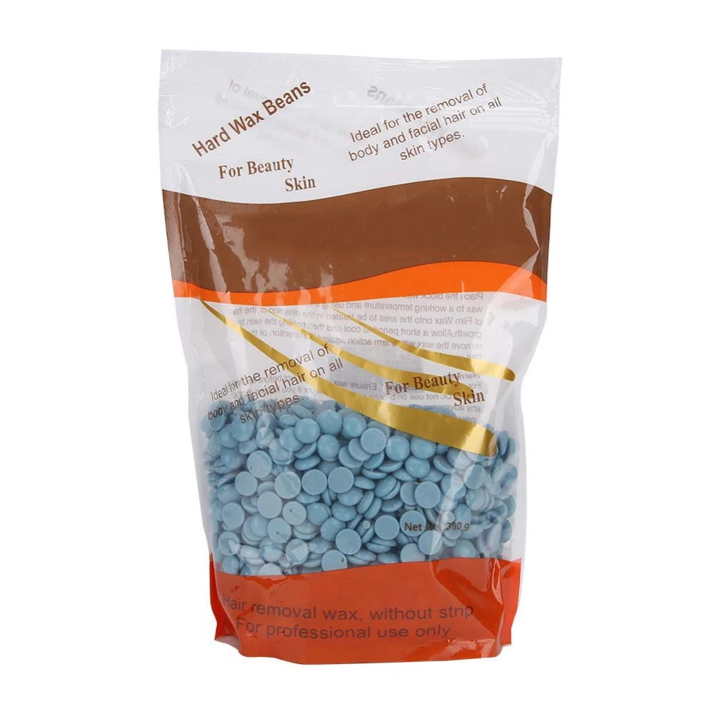 300g Hair Removal Wax Bean Quick Whole Body Hair Removal Wax Bean for Arm Leg ArmpitBlue