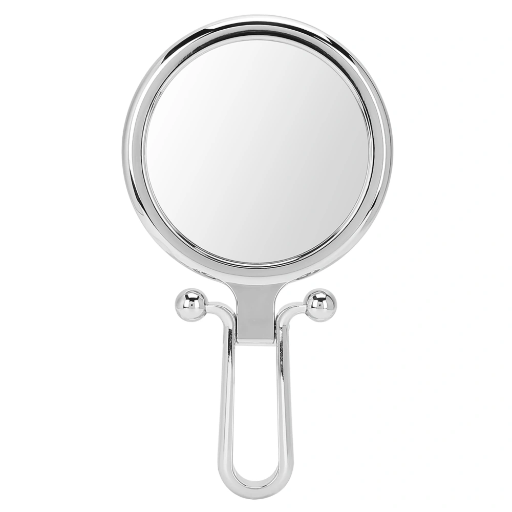 5X Magnifying Folding Adjustable Cosmetic Mirror Double Sided Makeup Mirror (Silver)