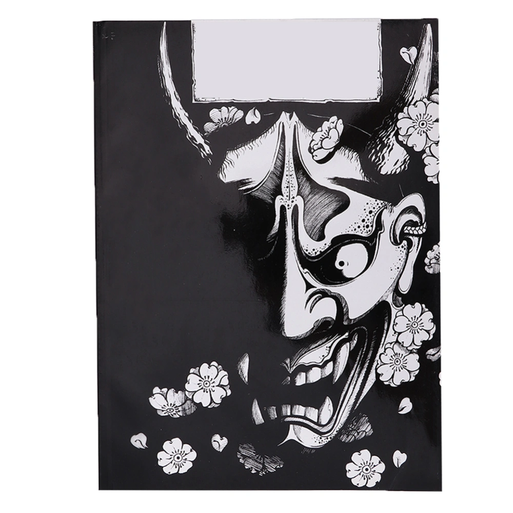 Professional Hannya Pattern Tattoo Book Body Tattoo Practice Template Book Accessory