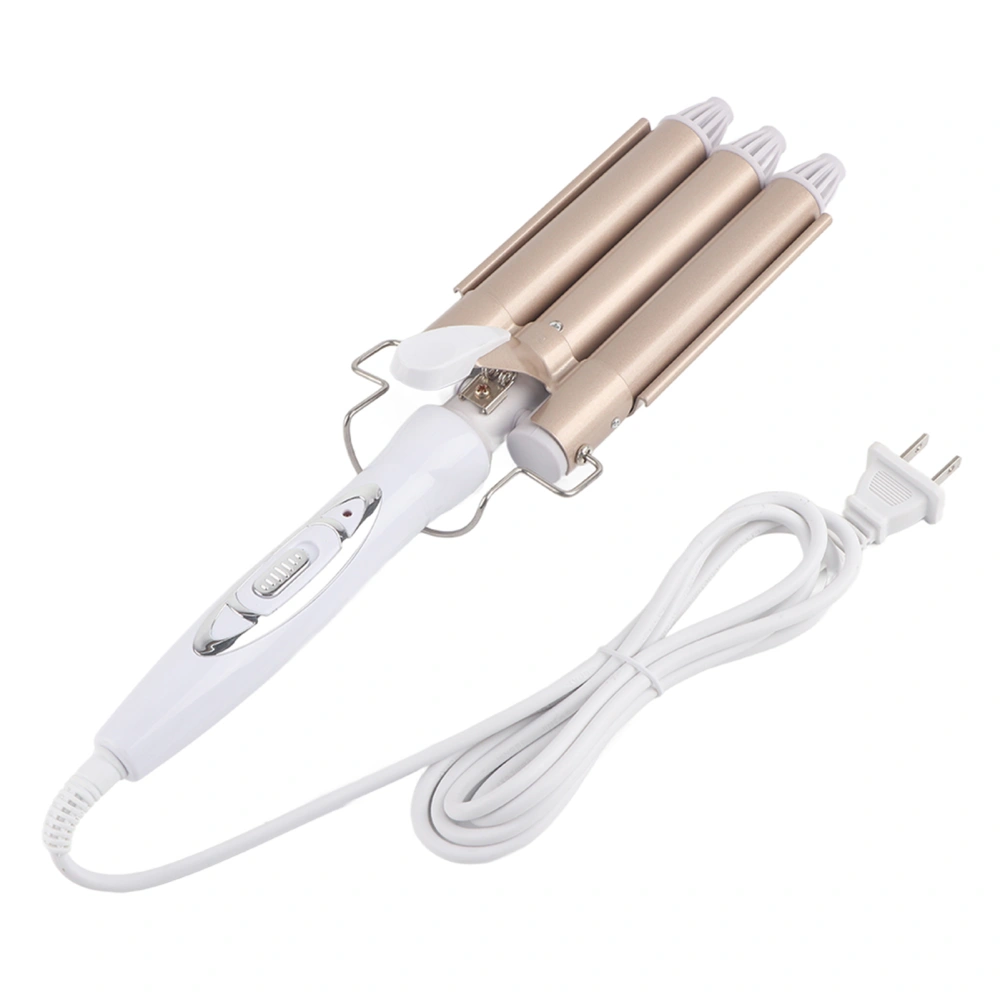 Professional Electric Hair Curler Curling Iron Hairdressing Styling Tool 22mm Champagne110-240V US Plug