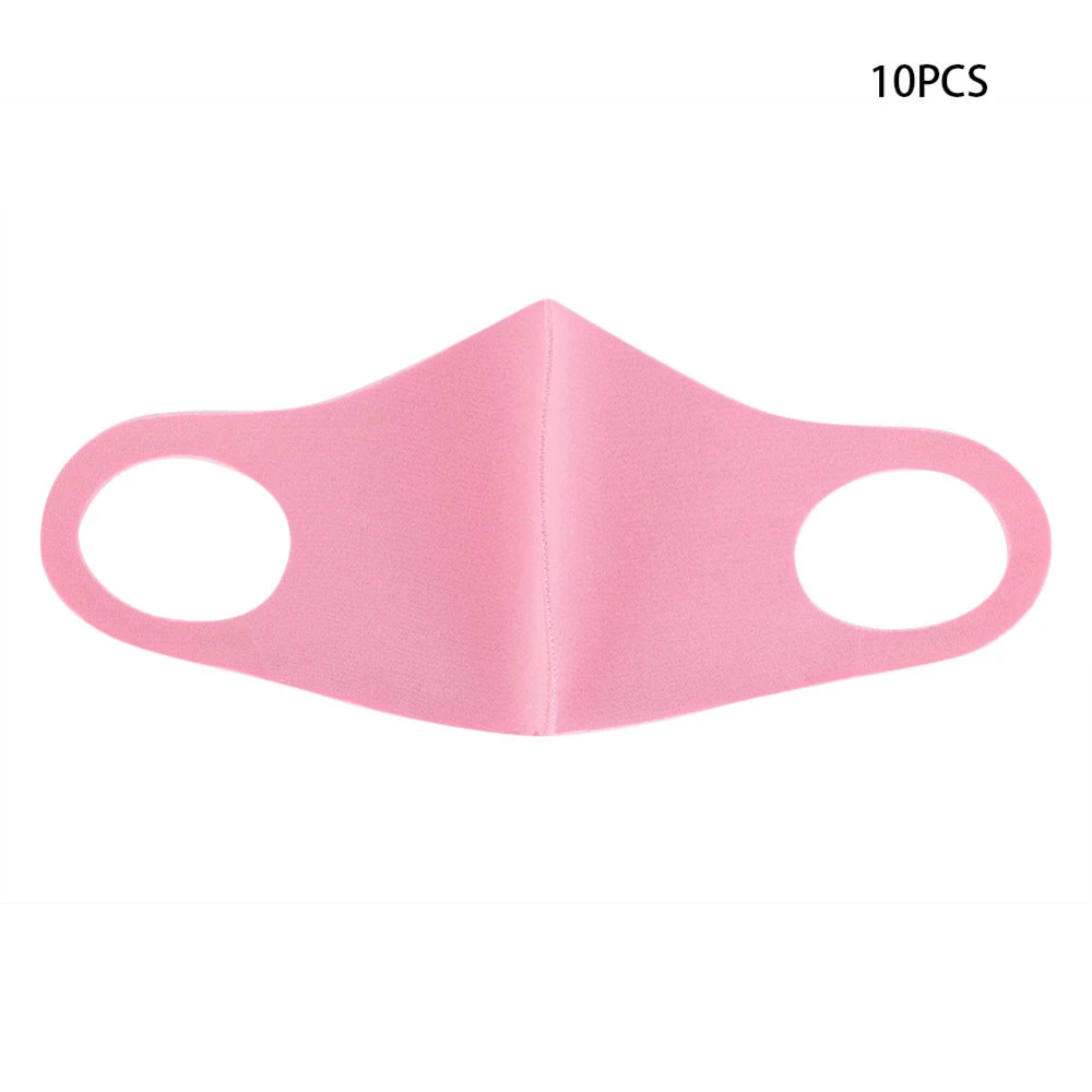 10pcs Reusable Mouth Muffle Dust Proof Sun Block Breathable Mouth GuardPink