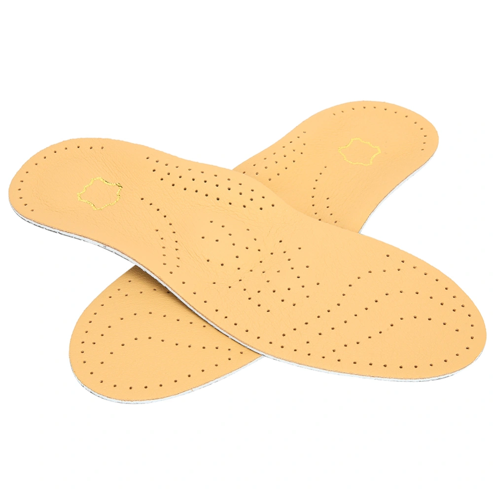 Orthopedic Foot Arch Support Insole Anti Slip Breathable Foot Correction Insole (Yellow)(37-38 )