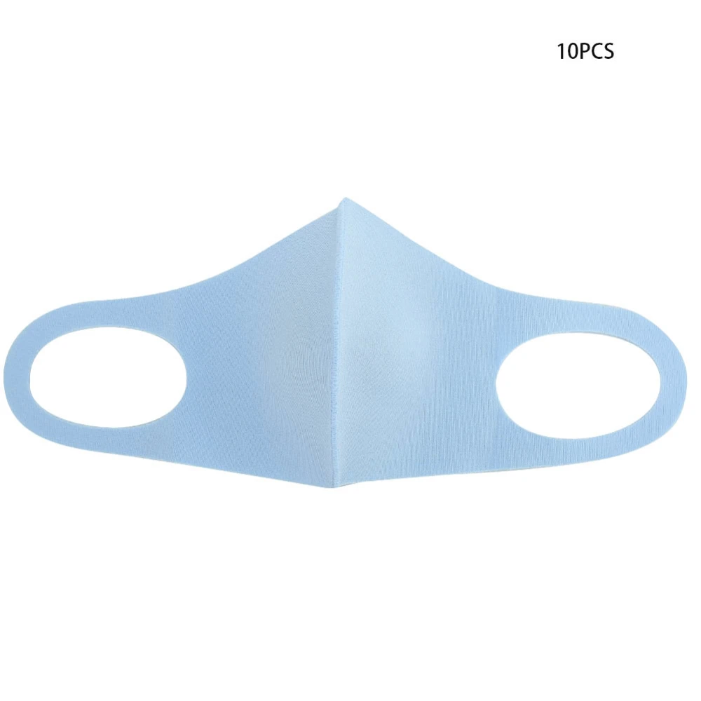 10pcs Children Mouth Muffle Reusable Dust Proof Sun Block Breathable Mouth GuardSky Blue