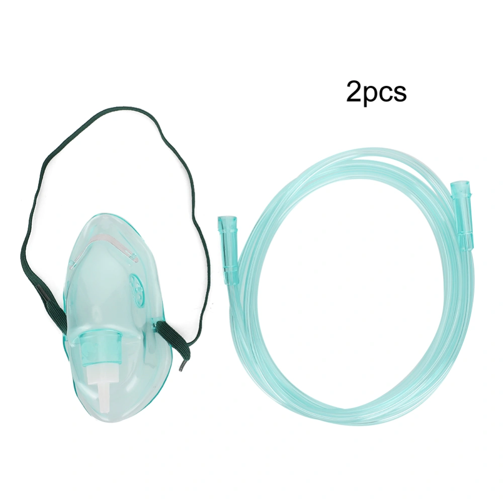 2pcs Professional Disposable O2 Face Shield Household O2 Inhalation Face CoverL