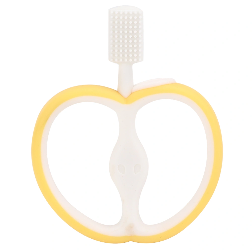 Fruit Shaped Silicone Baby Toothbrush Infant Oral Care Cleaning Training ToothbrushYellow