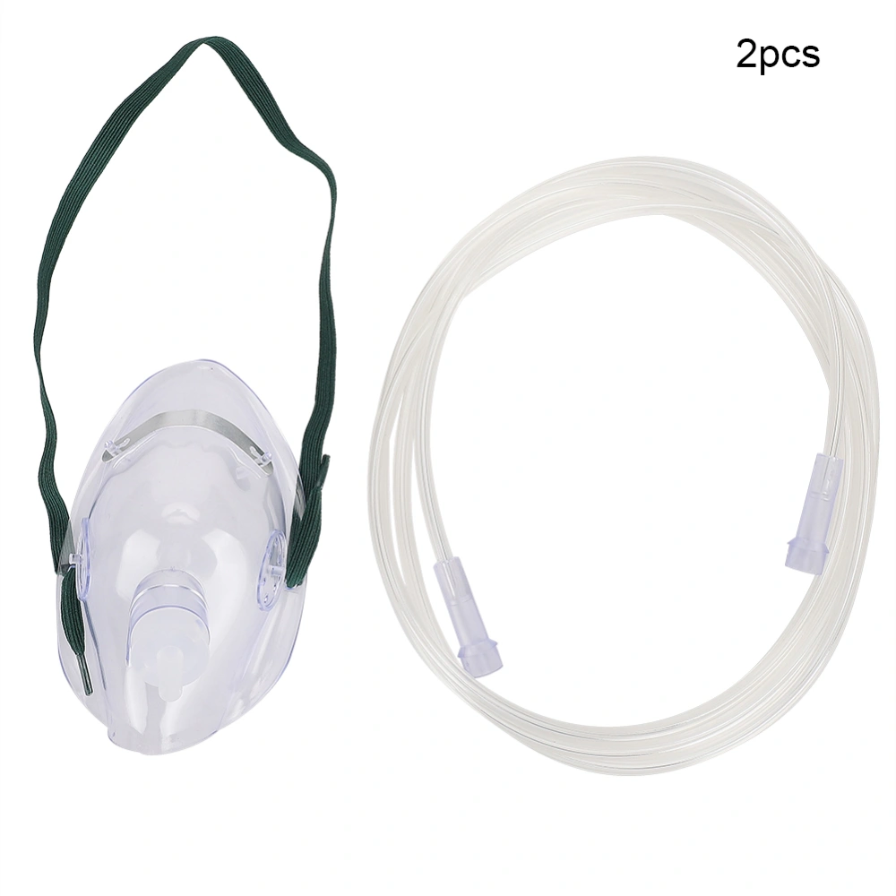 Disposable Face Shield Household Close Fitting Oxygen Mouth Muffle with Tube(Adult )