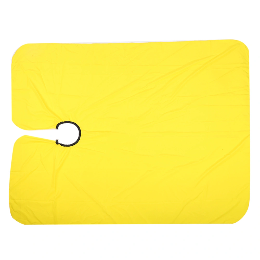 Hair Cutting Dyeing Barber Shop Adjustable Gown Cape Hairdressing Apron Yellow 130 x 120cm