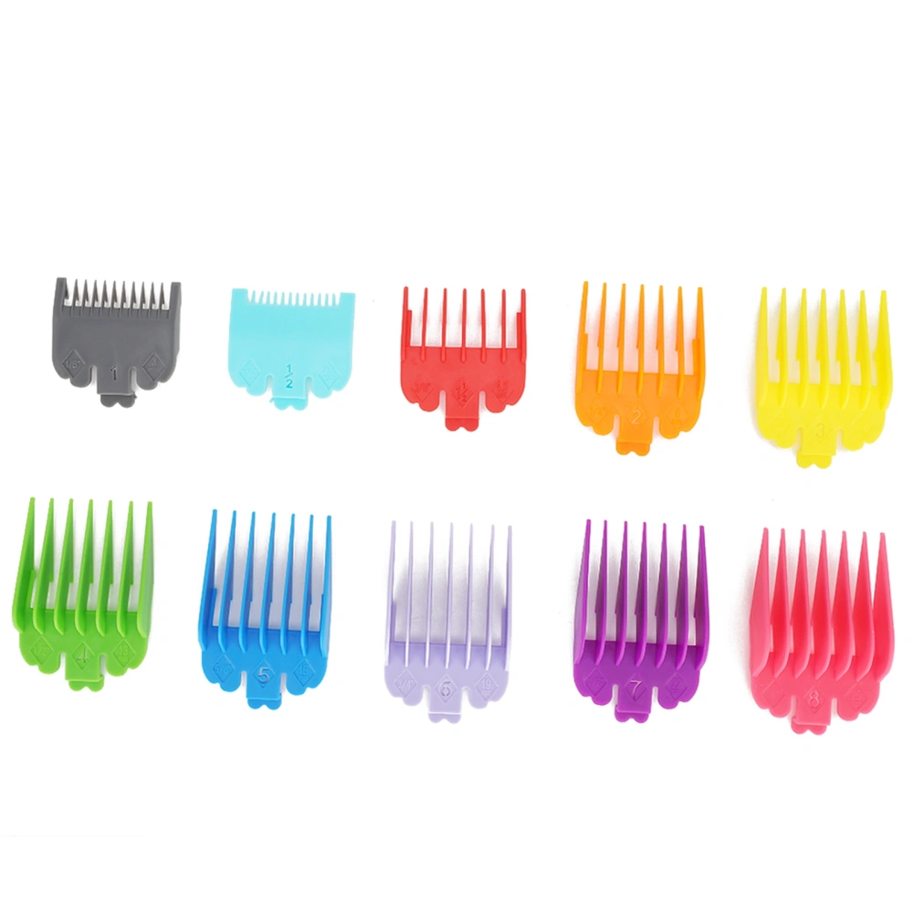 10pcs Comb Guide Set Electric Hair Clipper Spare Parts Hairstyling Limit Combs Accessory