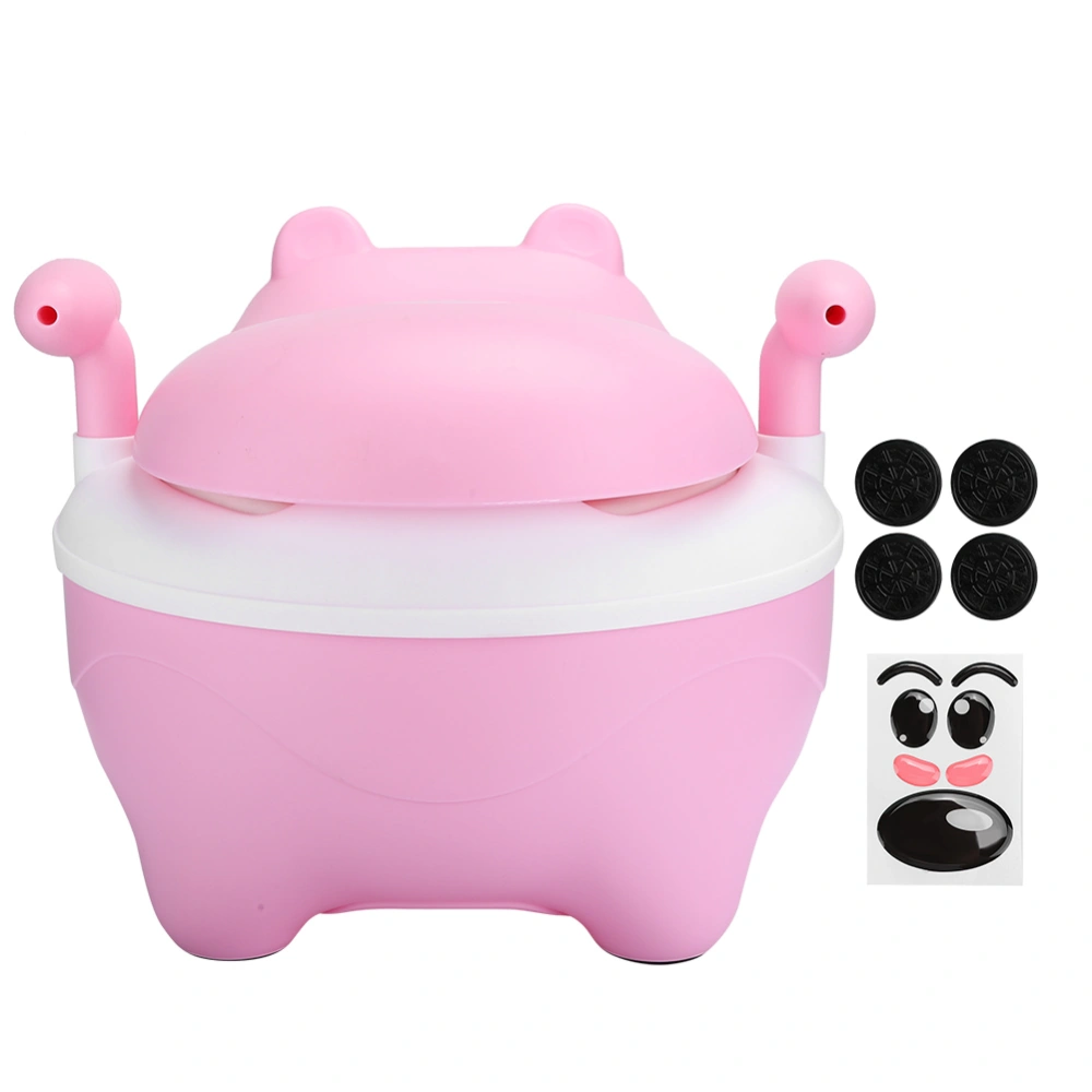 Cartoon Children Potty Toilet Portable Toddlers Urinal Training Seat Pot Baby WC ToolPink