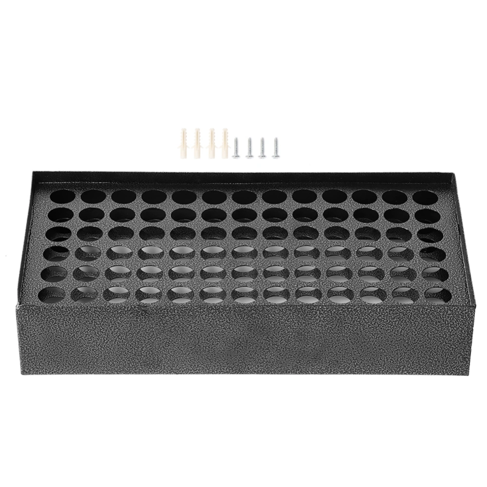 78 Holes Iron Tattoo Pigment Rack Tattoo Ink Display Holders Support Black Baking Varnish Color