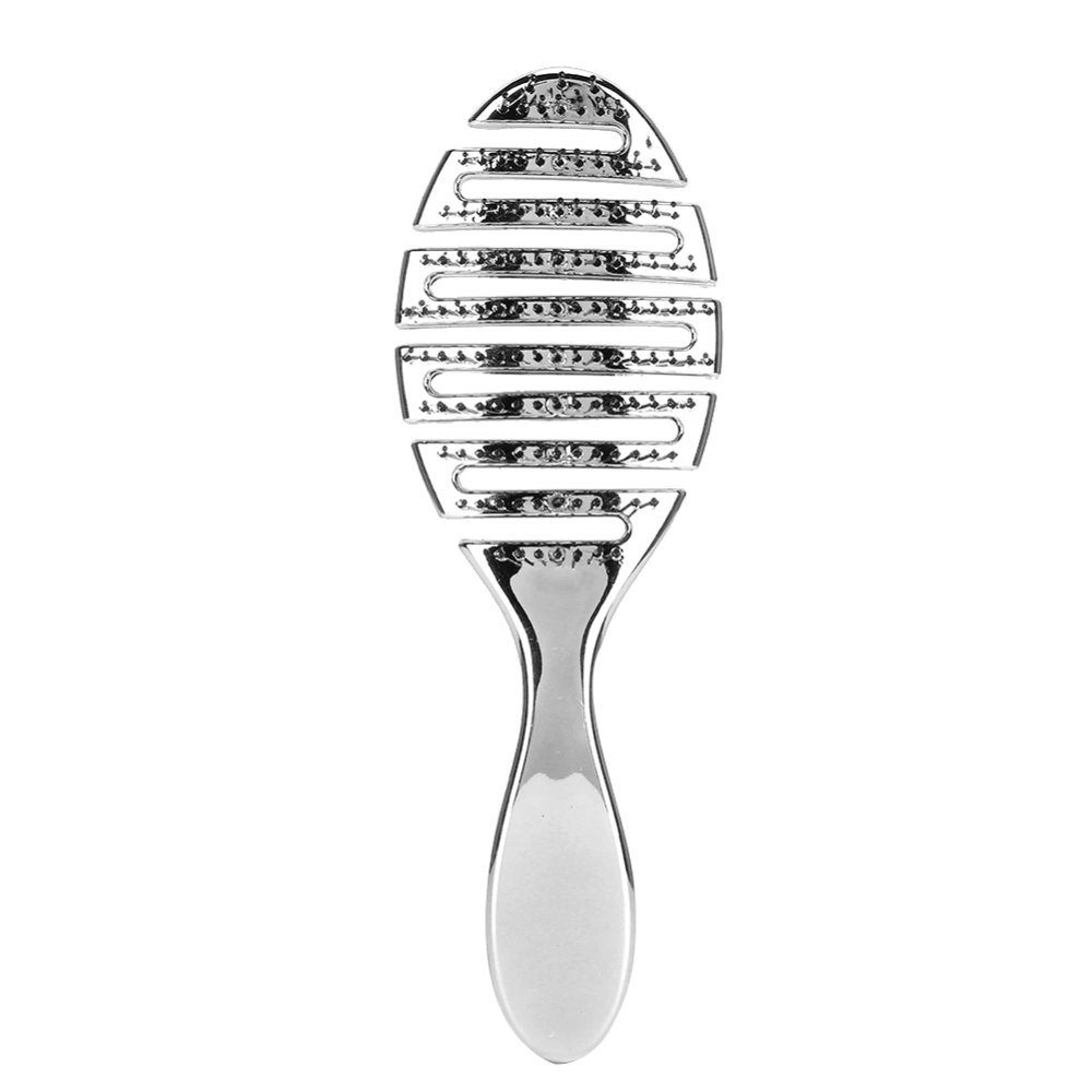 Vintage Oil Head Comb Hairbrush Comb Scalp Massage Hairdressing Styling CombSilver