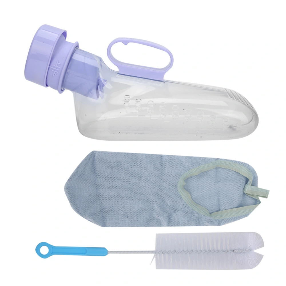 1000ml Men Urine Collection Container Spill Proof urinal Funnel for Elderly Bedridden Patient