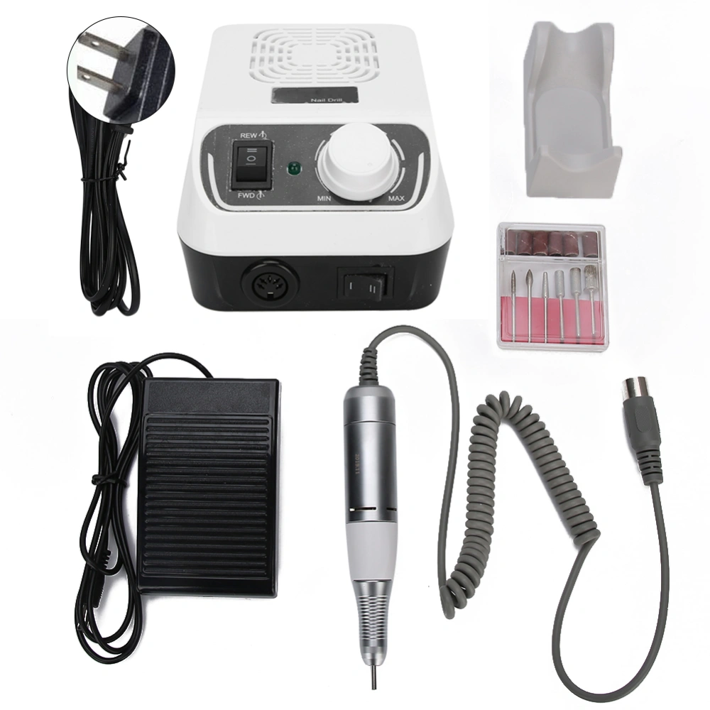 35000RPM Professional Electric Nail Drill Nail Polisher Grinding Machine Manicure ToolUS Plug 110V