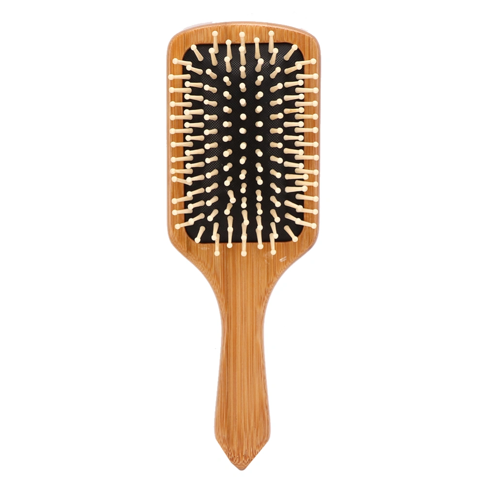 Wood Color Comb Cartoon Pattern Massage Hairbrush Comb Scalp Hair Care Healthy Bamboo CombRainbows Cat