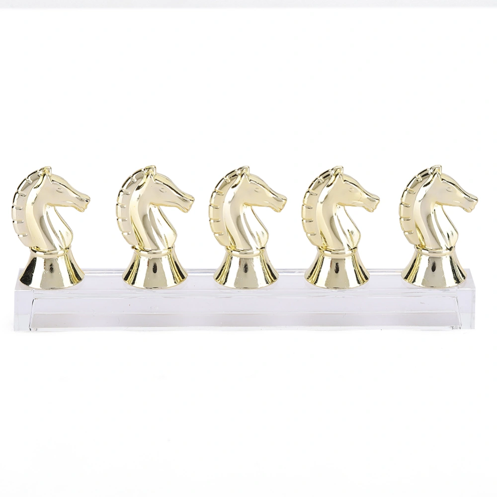 Horse Head Nail Tip Practice Rack Magnet Adsorption False Nail Display Support HoldersLight Gold