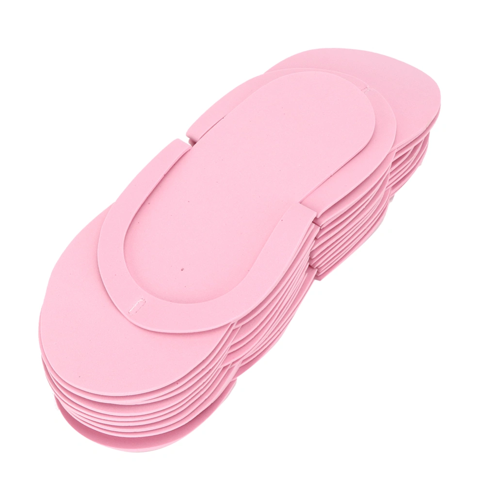 12 Pairs Disposable Flip Flops 3mm Thickness Portable Slippers for Hotel Travel Spa Centre 42(Pink )