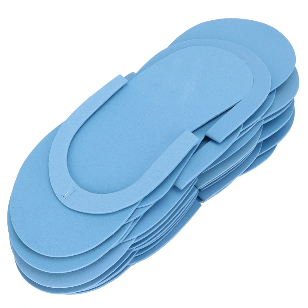 12 Pairs Disposable Flip Flops 3mm Thickness Portable Slippers for Hotel Travel Spa Centre 42(Blue )