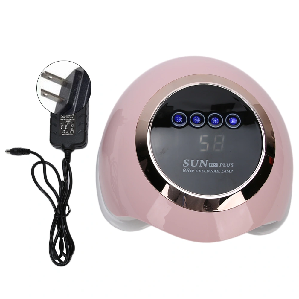 H9 PLUS Intelligent Light Therapy Manicure Machine 88W Multi Level Timing 30 Light Beads Fast Baking(US Plug 110-240V)