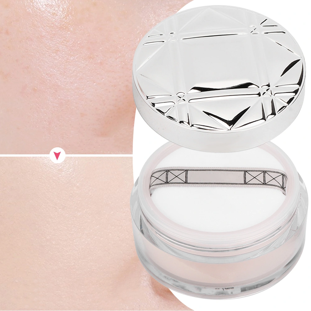 Makeup Setting Powder Matte Oil Control Loose Powder Face Cosmetic PowderIvory White