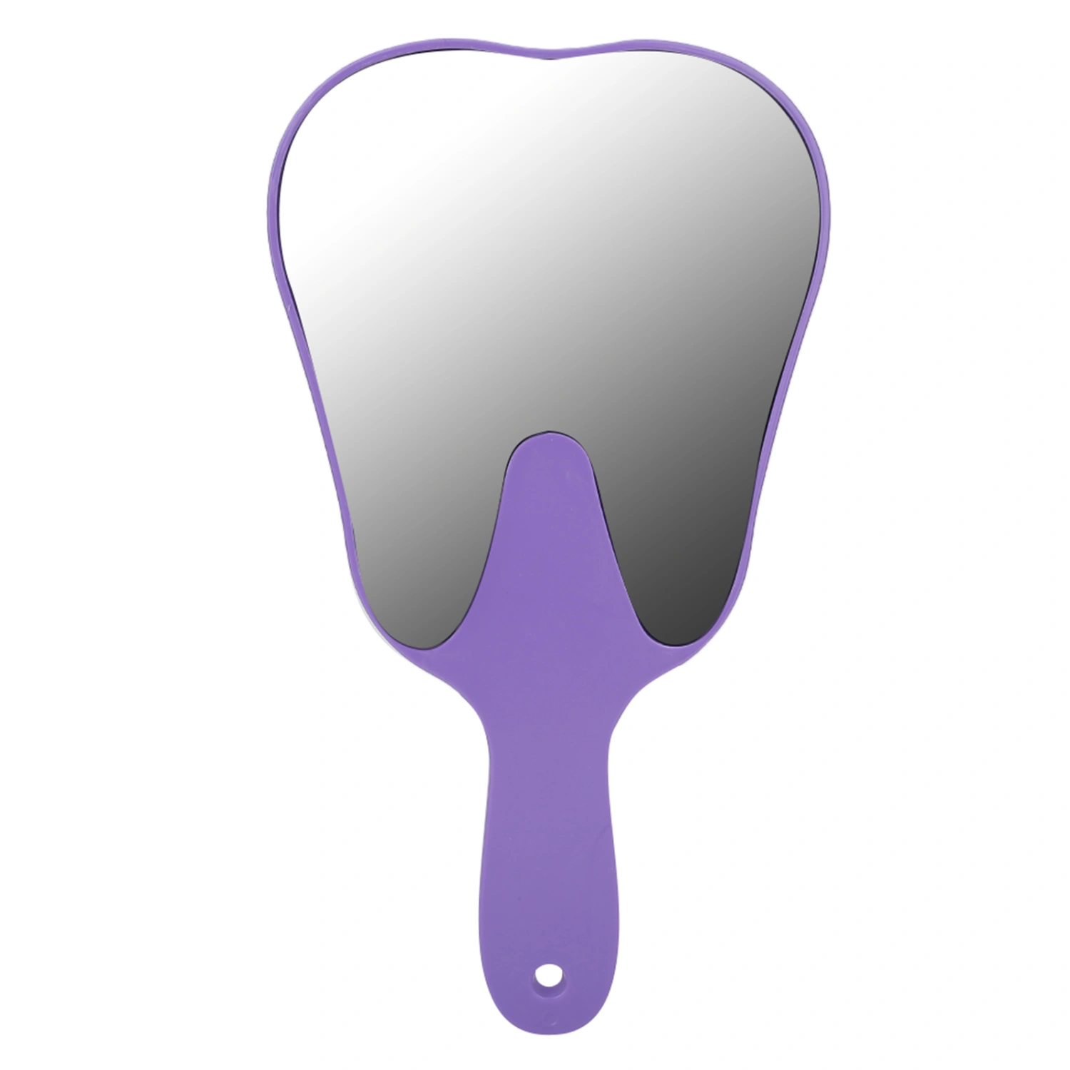 Tooth Shaped Mirror Cute Handle Dental Mirror Hand Mirror Dental AccessoryPurple