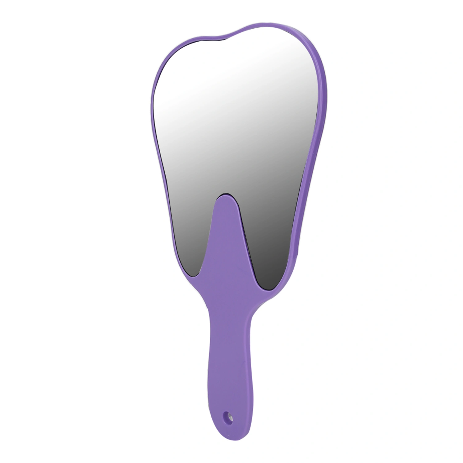 Tooth Shaped Mirror Cute Handle Dental Mirror Hand Mirror Dental AccessoryPurple