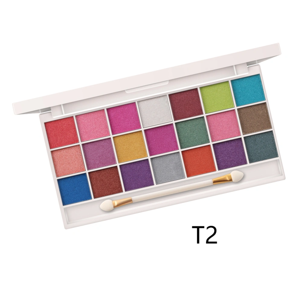 21 Colors Pearl Matte Eyeshadow Powder Makeup Eye Shadow Cosmetic Tool (MT02#)