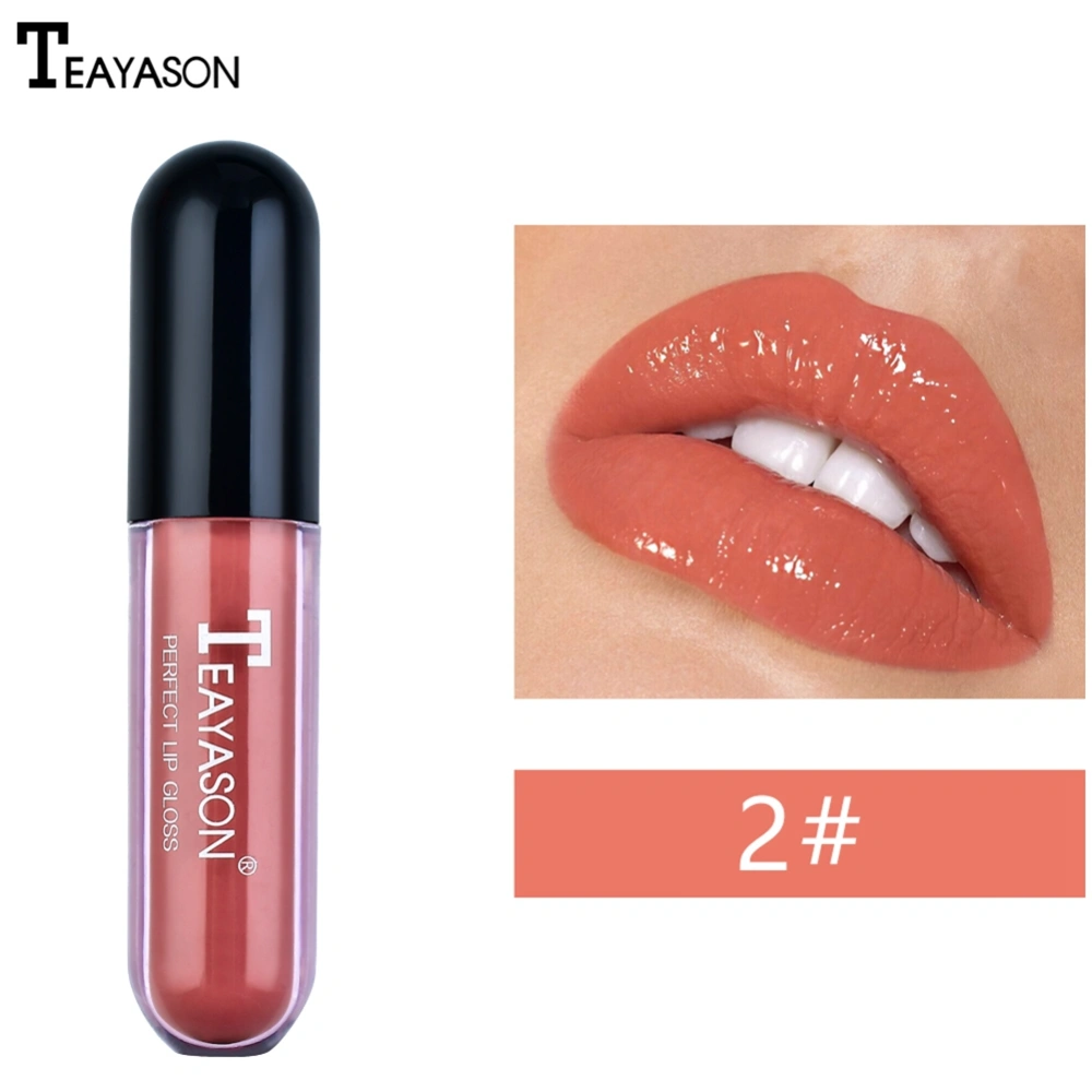 Women Lipstick Moisturizing Long Lasting Lip Gloss Cosmetic Makeup (#02)