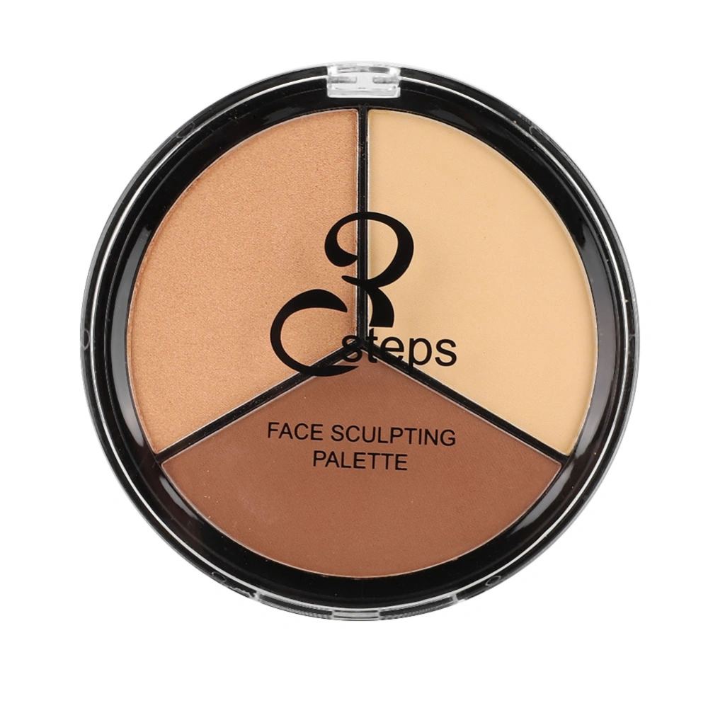 3in1 Long lasting Makeup Palette Face Highlight Concealer Contour Cosmetic Powder (#CH3-3)