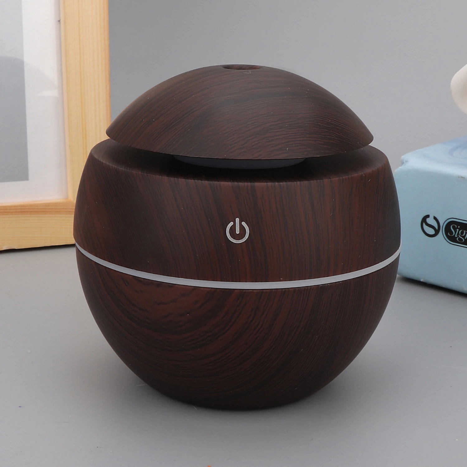 Round Ball Shape USB Plug in Aroma Diffuser Humidifier Air Purifier