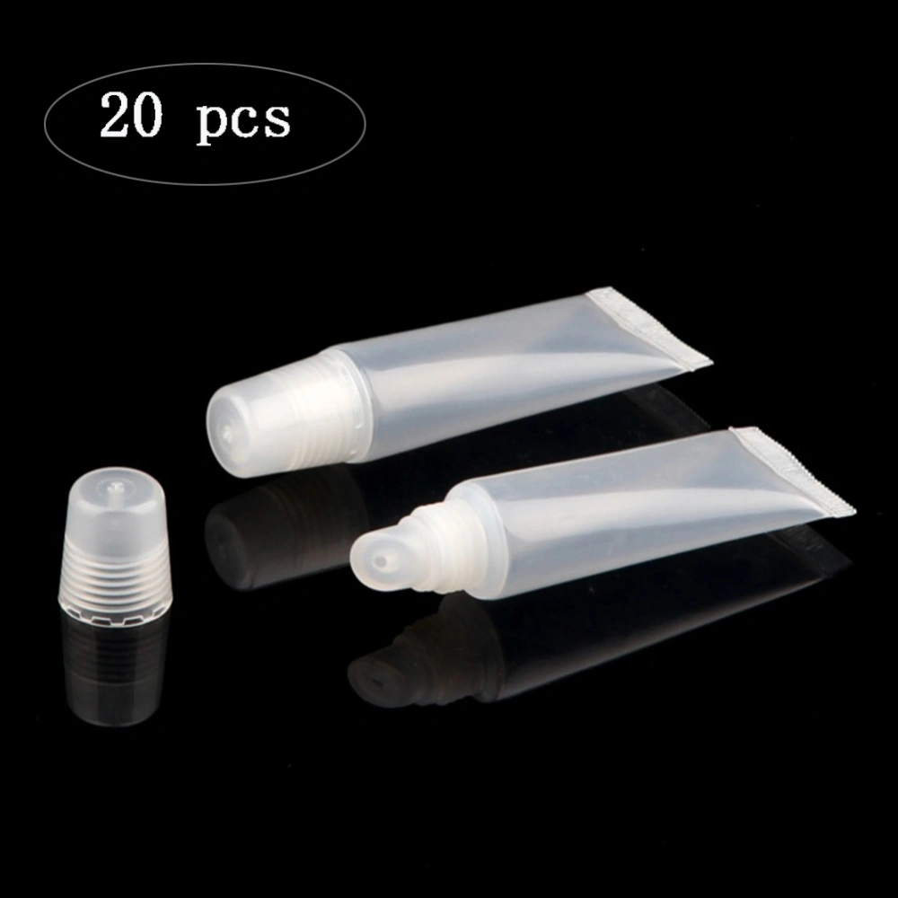 20pcs Empty Lipstick Containers 8ml Reusable Empty Lipstick Tubes for Makeup Cosmetic