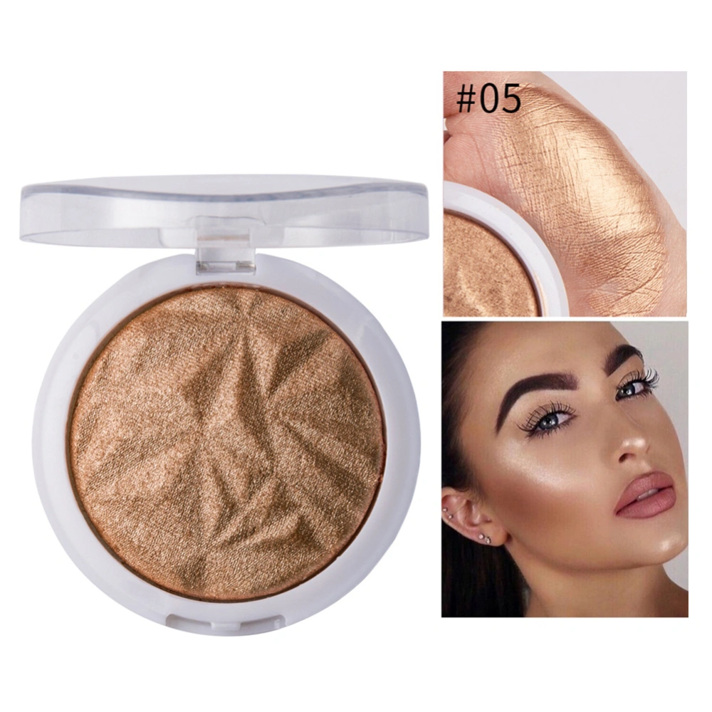 Highlighting Powder Long Lasting Waterproof Pressed Powder Contour (Type 05 Golden Brown)