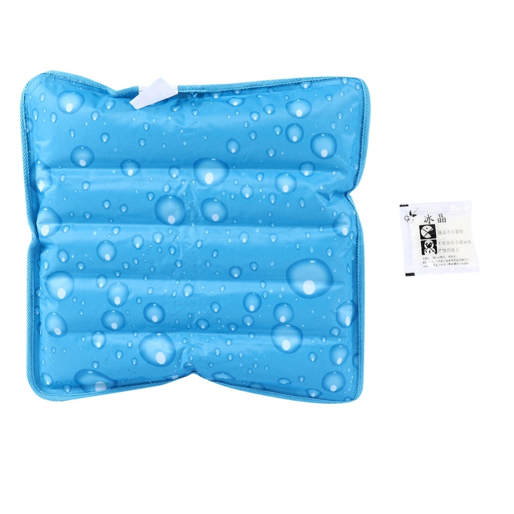 Thickened Ice Pillow Soft Water Cushion Cooling Cushion for Home Travel (36*36cm Water Drop)