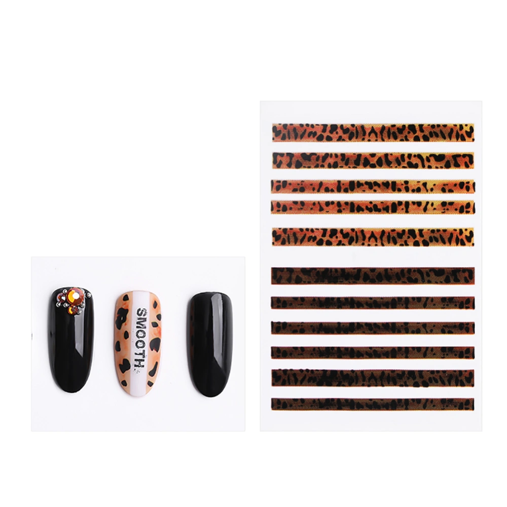 Leopard Print Manicure Sticker 3D Stereo Matte Nail Art Decoration Accessory (3181)