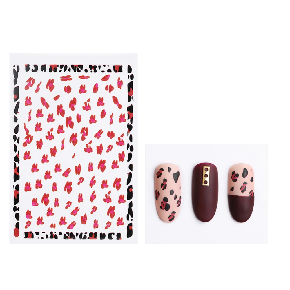 Leopard Print Manicure Sticker 3D Stereo Matte Nail Art Decoration Accessory (3180)