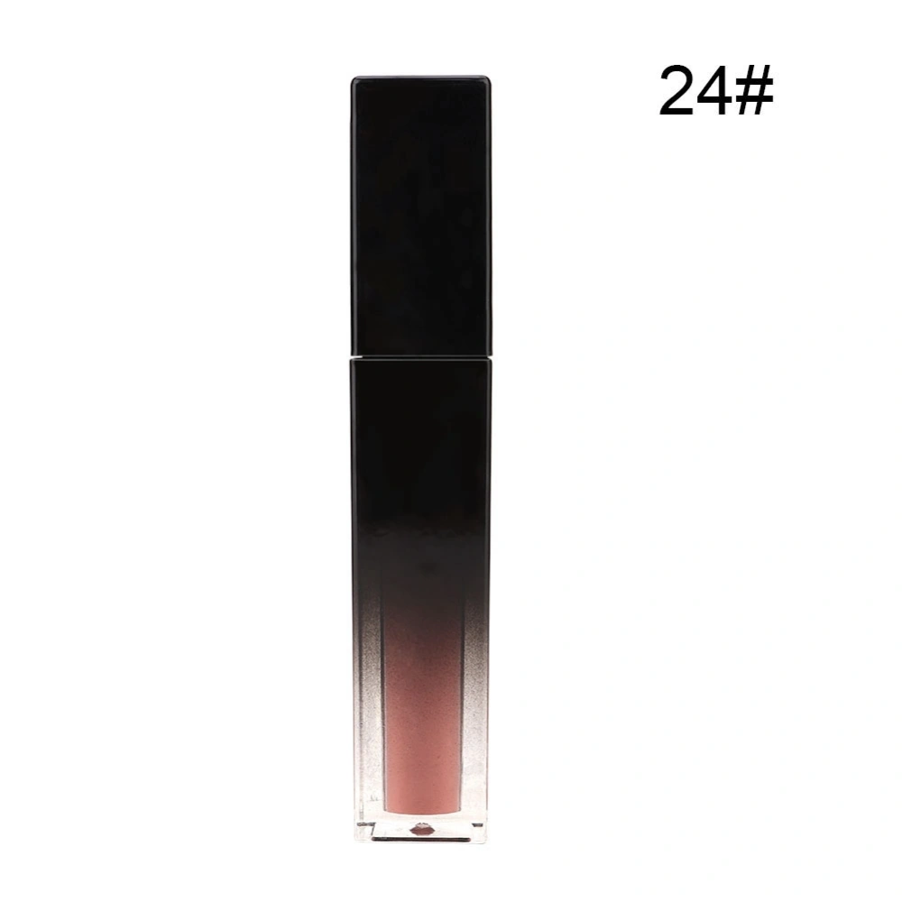 Long Lasting Matte Lip Gloss Moisturizing Liquid Lipstick Nourishing 5.7ml(#24)