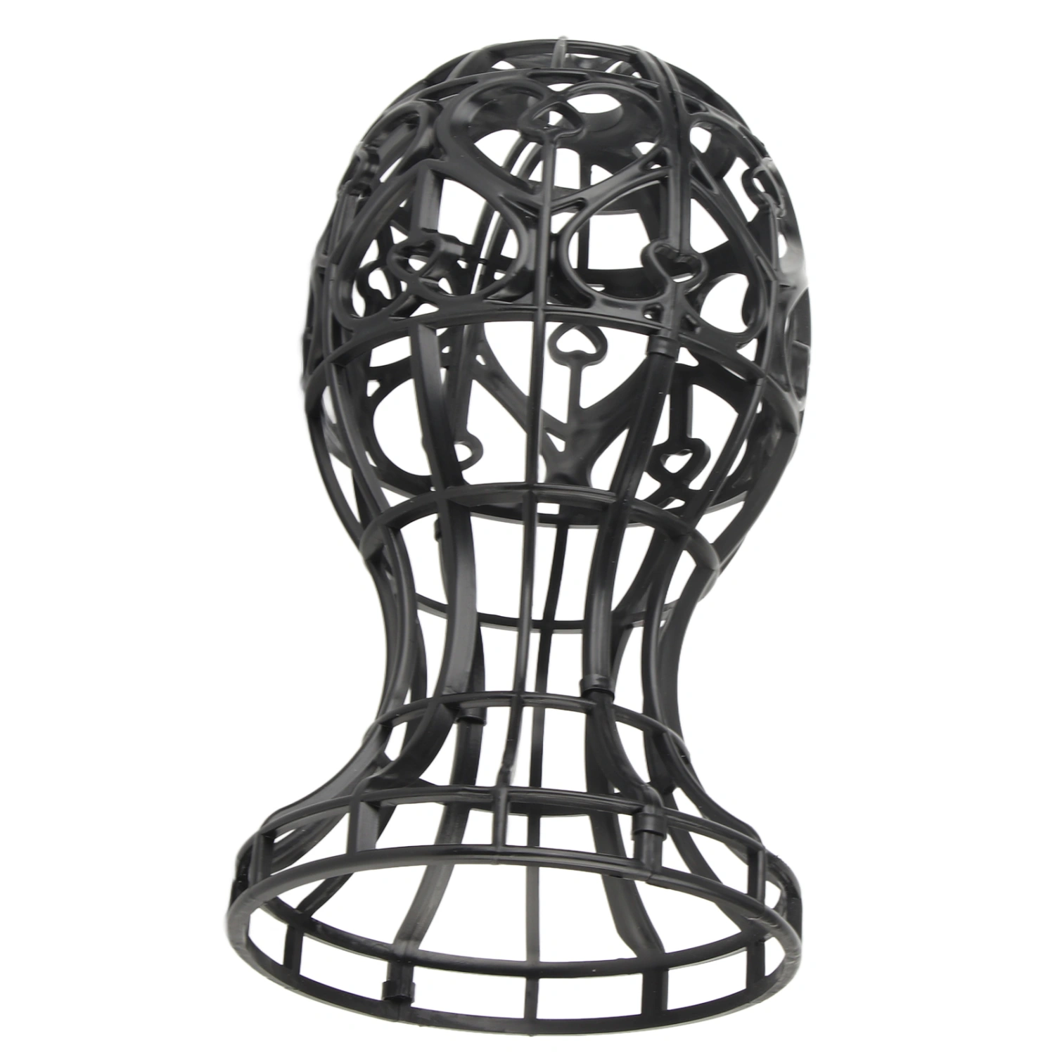 ABS Foldable Wig Display Support Stand Professional Holder Folding Wig Air Dry(Black)