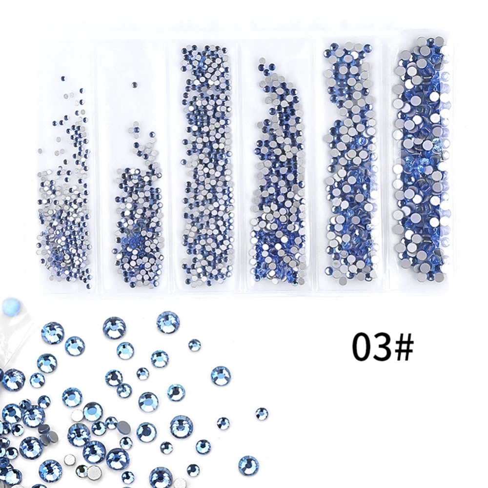 6 Grids Colorful Nail Art Rhinestones Multiple Color Decoration DIY Manicure Tools (03)