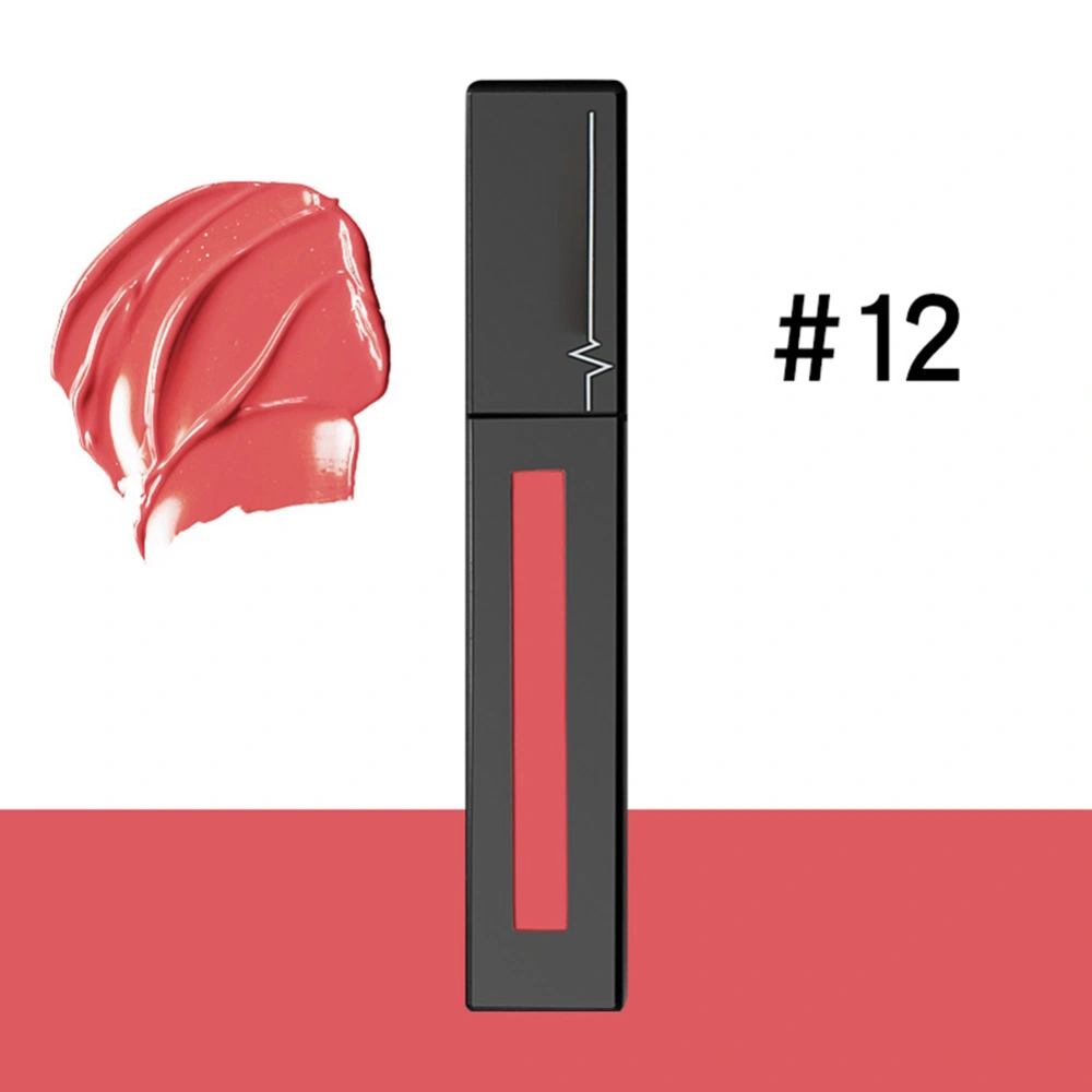 Natural Velvet Matte Non sticky Long Lasting Liquid Lipstick Lipgloss Cosmetic Tool((12)