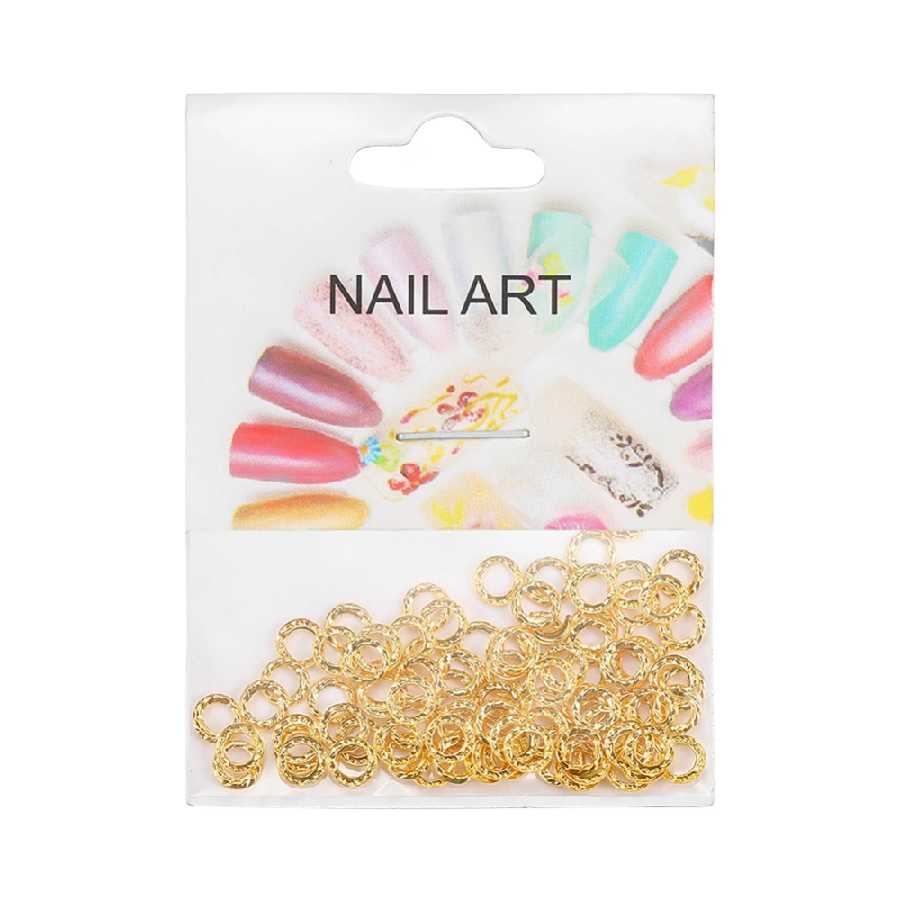 50Pcs/Bag Nail Art Decoration Metal Rivet Manicure Patch(#09)