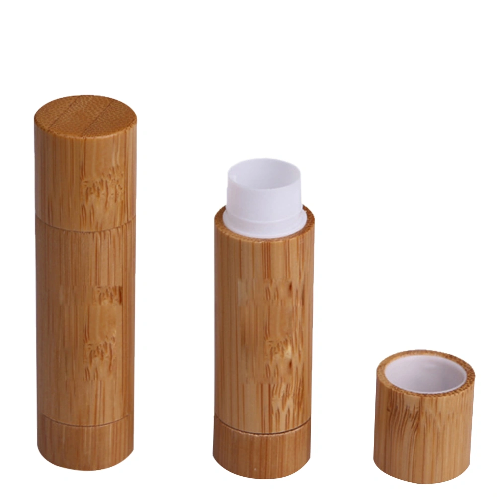 5.5ml Empty Lipstick Tubes Bamboo PS Empty Lip Balm Lipstick Tubes for Lipstick Lip Balm DIY