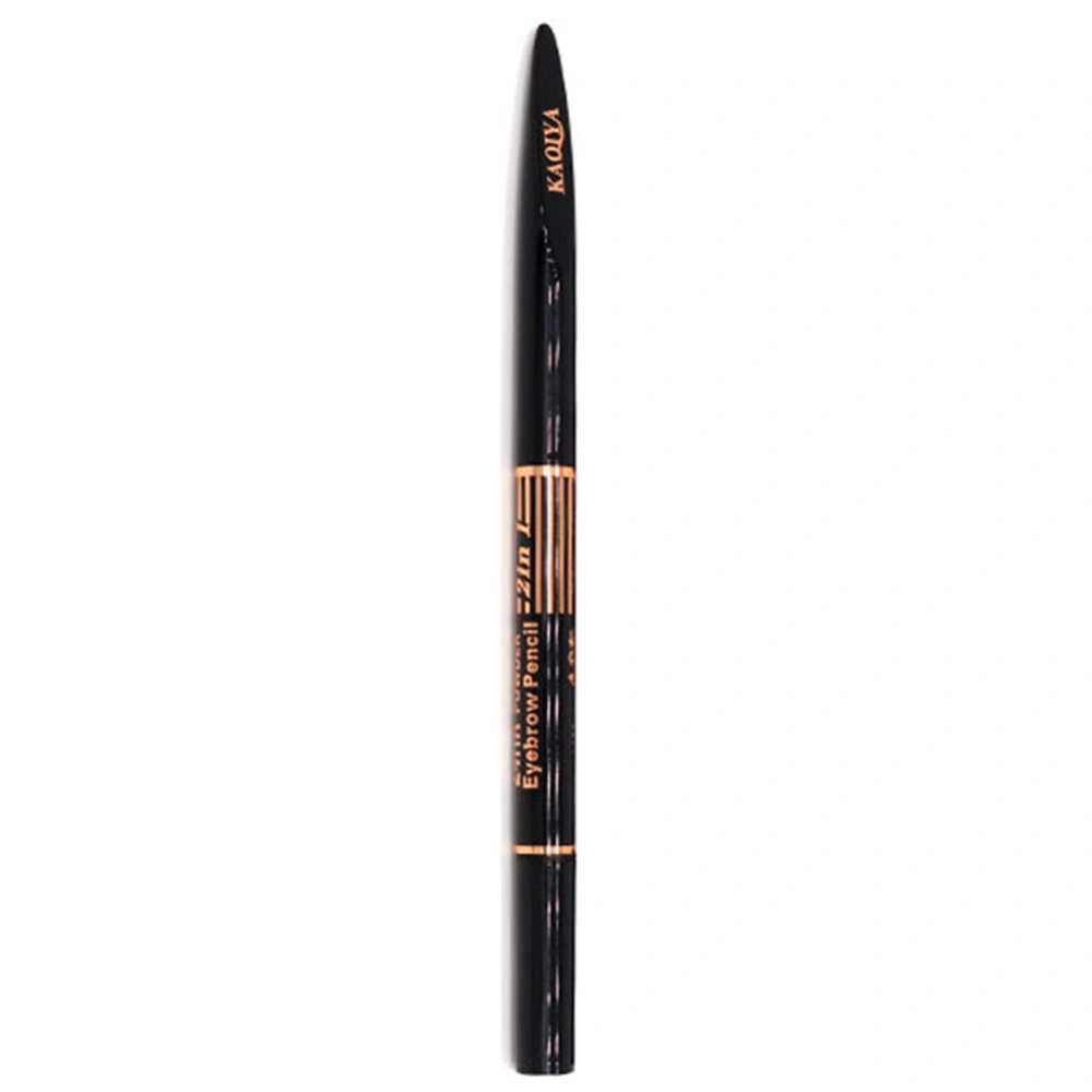 kaqiya 2 in 1 Eyebrow Pencil Eyeliner Double Ends Long Lasting Eyebrow Pencil Eyeliner (Black)