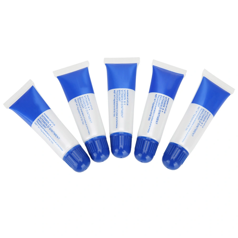 5pcs Tattoo Nursing Repair Gel A&D Anti scar Tattoo Aftercare Cream for Eyebrow Lips （Blue）