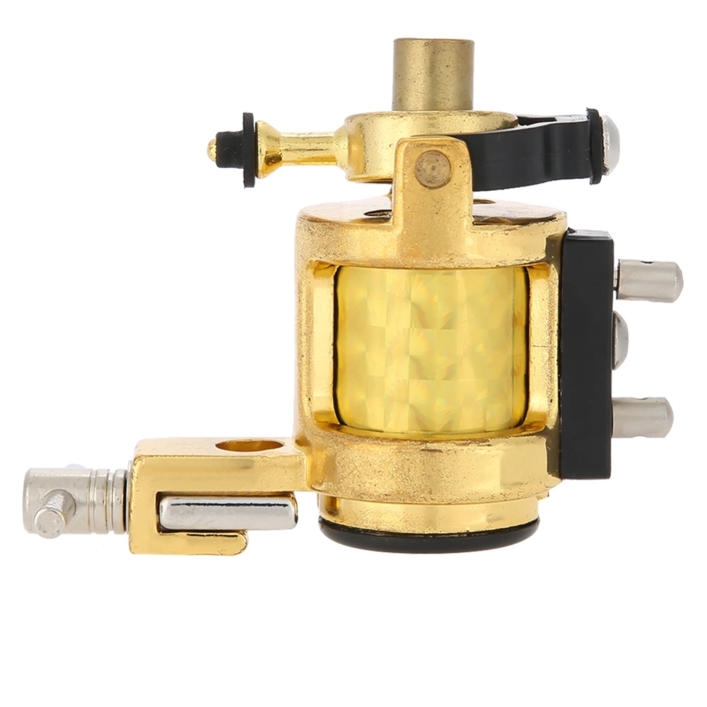 Alloy Rotary Tattoo Machine Strong Motor Gun Liner Shader Coloring Permanent Makeup Tool Gold