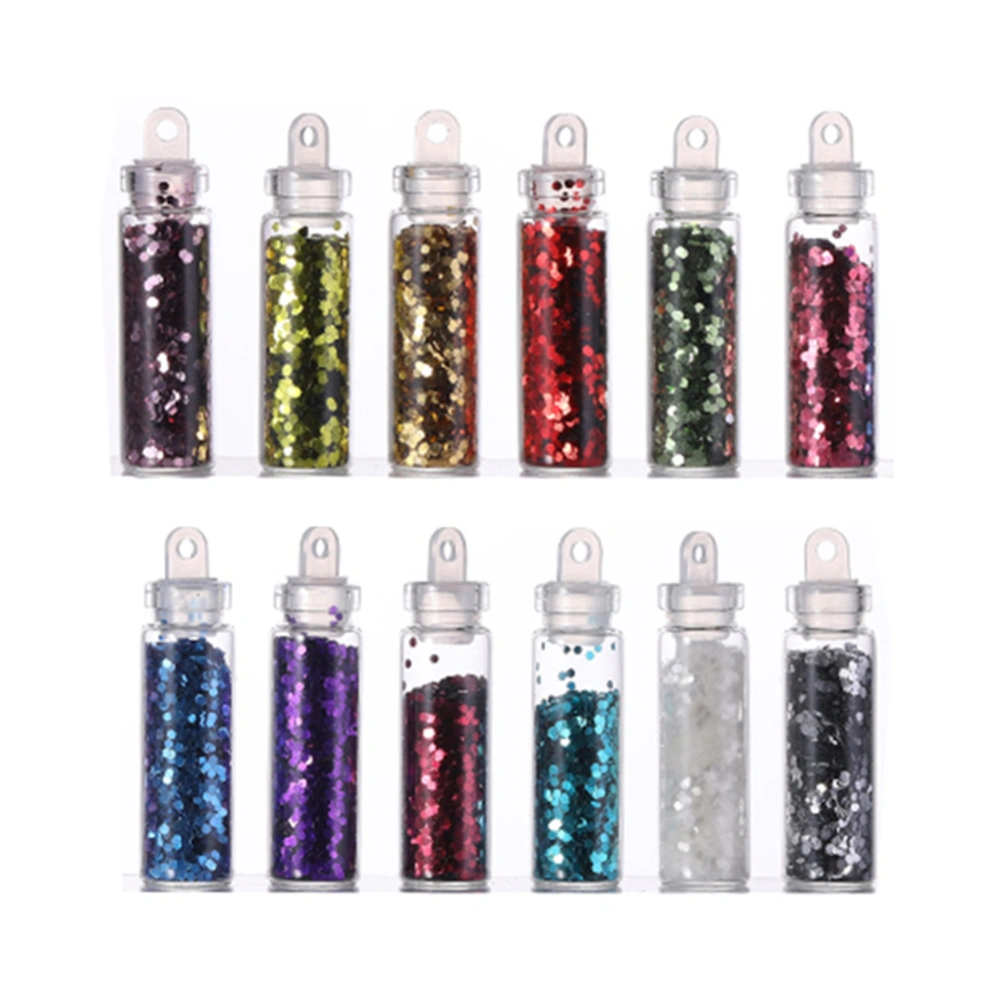 Glitter Decoration Mixing Color DIY Nail Art Stickers Sequins Polish 4#