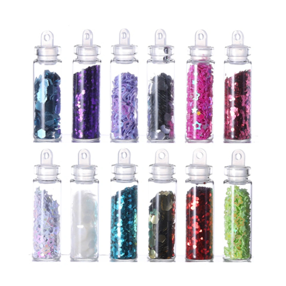 Glitter Decoration Mixing Color DIY Nail Art Stickers Sequins Polish 3#