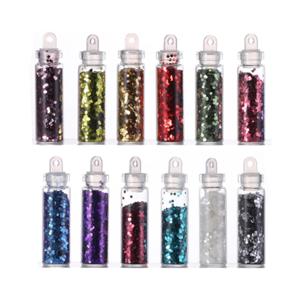 Glitter Decoration Mixing Color DIY Nail Art Stickers Sequins Polish 6#