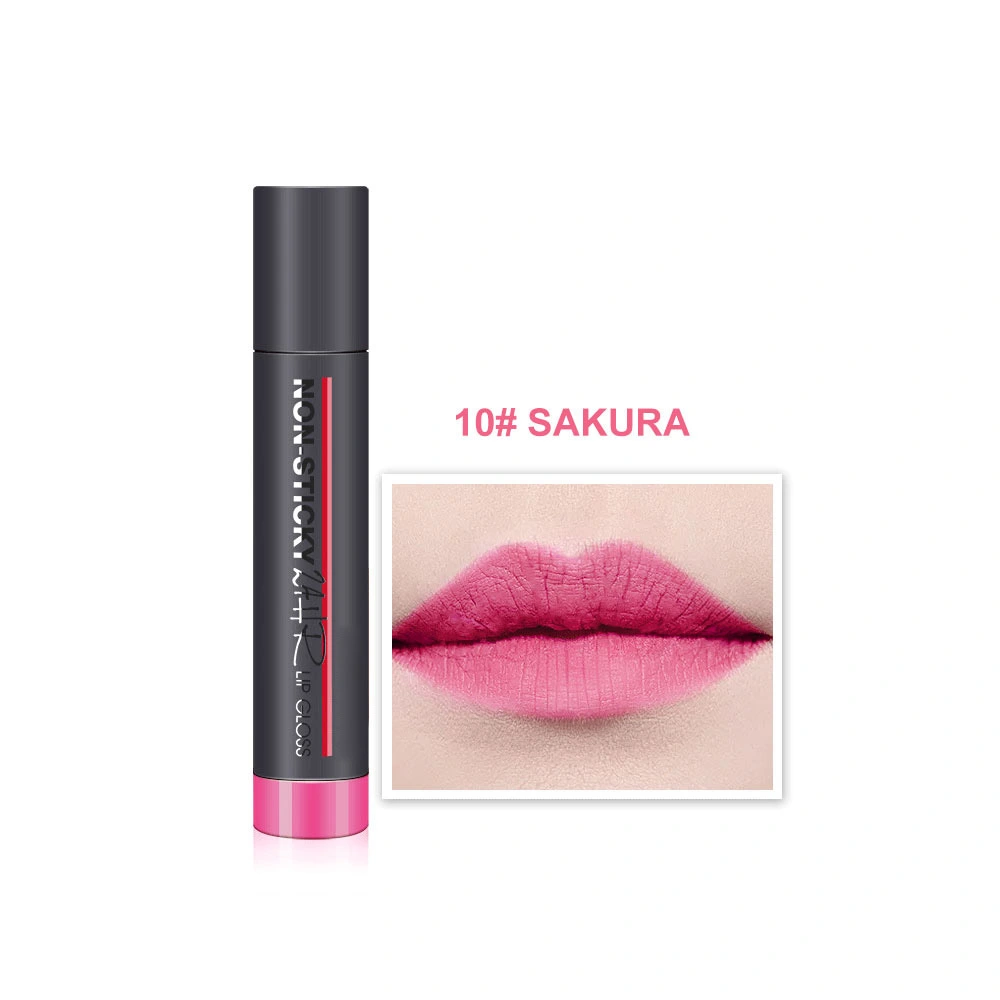 Matte Lipgloss Lip Gloss Long Lasting Waterproof Liquid Lipstick Makeup Cosmetic 10#